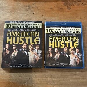 American Hustle Blu-ray and DVD Combo Pack - used like new